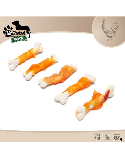 Kostki z miękkim kurczakiem 500 g przysmak dla psa