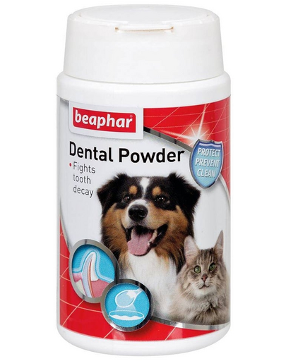 BEAPHAR Dental Powder 75 barna alga por a kutyák és macskák szájhigiéniájához