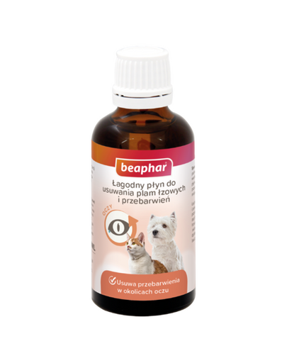 łagodny płyn do usuwania plam łzowych