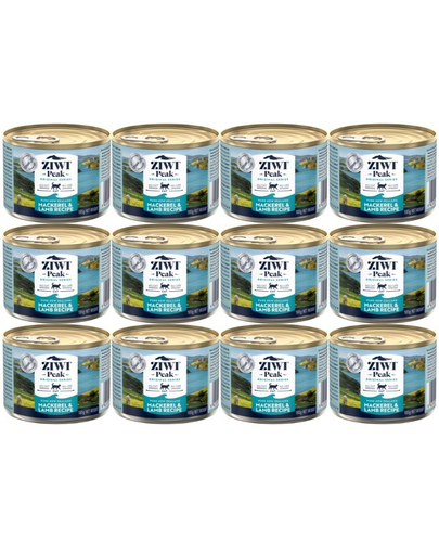 ZIWIPEAK Cat Mackerel&Lamb Makrela i jagnięcina 12 x 185 g