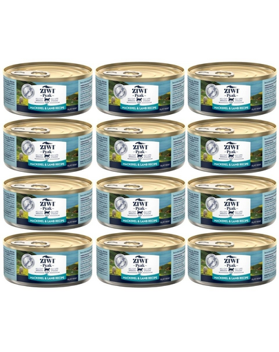 ZIWIPEAK Cat Mackerel&Lamb Makrela i jagnięcina 12 x 85 g