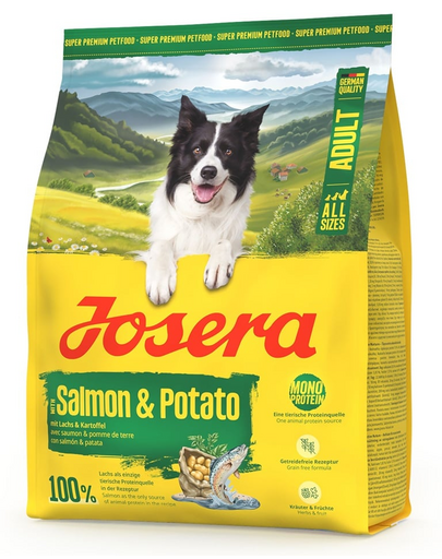 JOSERA Salmon and Potato Adult 900g gabonamentes kutyatáp érzékeny gyomrú kutyáknak