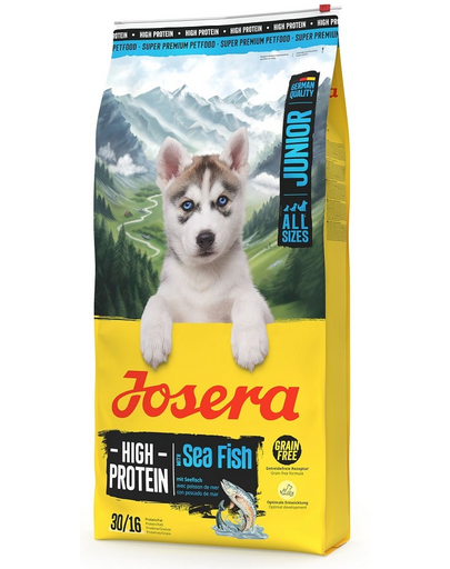 JOSERA High Protein Junior Sea Fish 12,5kg magas fehérjetartalmú táp fiatal kutyák számára