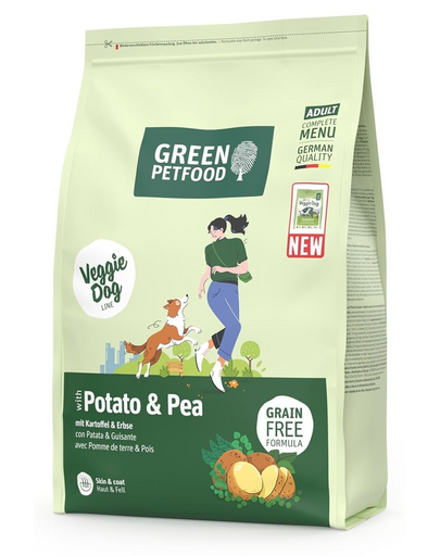 GREEN PETFOOD VeggieDog with Potato and Pea 3kg vegetáriánus kutyatáp burgonyával és borsóval