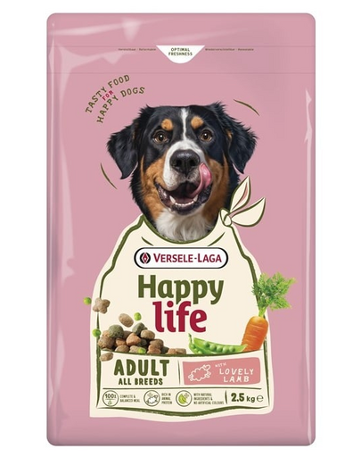 VERSELE-LAGA Happy Life Adult with Lamb 2,5kg kutyatáp bárányhússal