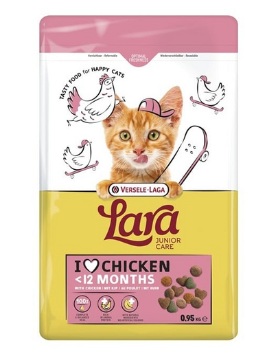 VERSELE-LAGA Lara Junior Chicken 950 g kiscicák és fiatal macskák számára csirkehússal