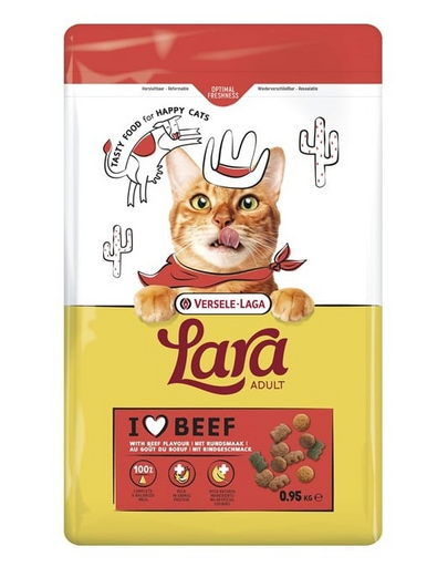 VERSELE-LAGA Lara Adult Beef 950 g macskaeledel marhahússal