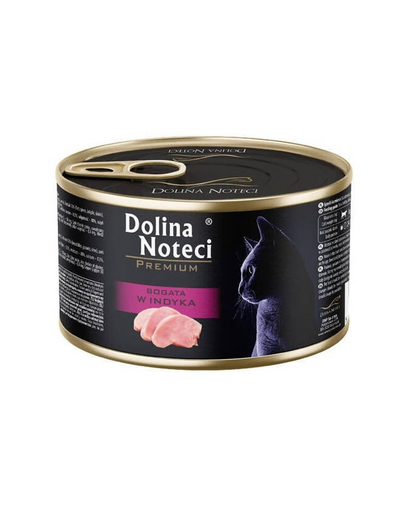 DOLINA NOTECI Premium Pulykás nedves macskaeledel 185 g