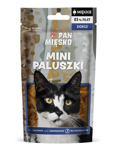 PAN MIÉSKO Mini falatok Tőkehal macskának 50 g