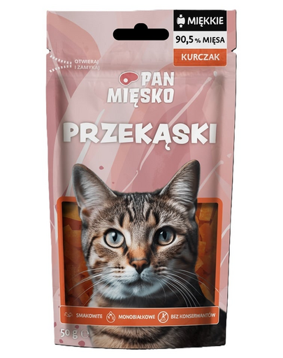PAN MIĘSKO Csirkehúsos jutalomfalat macskáknak 50 g