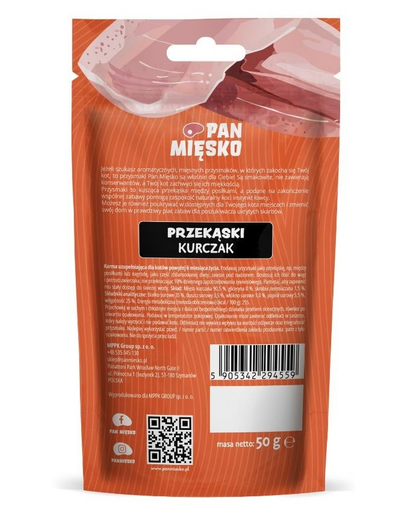 Przekąski Kurczak przysmak dla kota 50g