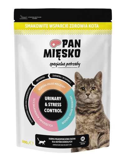 PAN MIÉSKO Speciális igények Urinary & Stress Control macskáknak 800 g