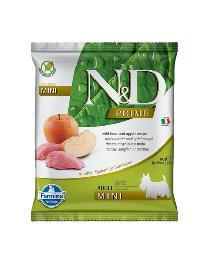 FARMINA N&D Prime Boar & Apple Adult Mini 100 g