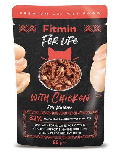 Cat For Life pouch kitten chicken 85 g