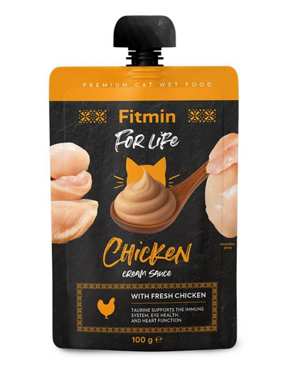 For Life Cat Cream Sauce Chicken 100g kremowe saszetki z kurczakiem dla kotów