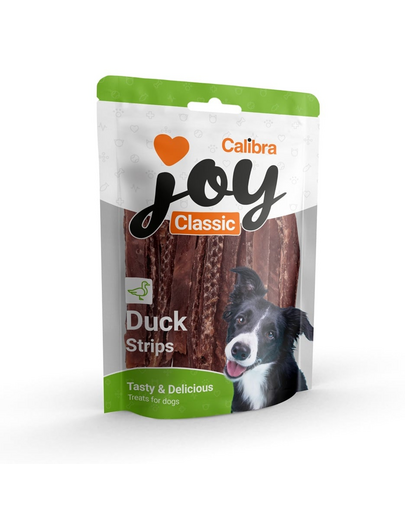 CALIBRA Dog Joy Classic Duck Strips 250 g félig nedves kacsapálcák