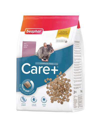 Care+ Rat Pokarm Dla Szczura 1,5 kg
