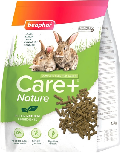BEAPHAR Care+ Nature Rabbit 1,5 kg tápanyag nyúlnak