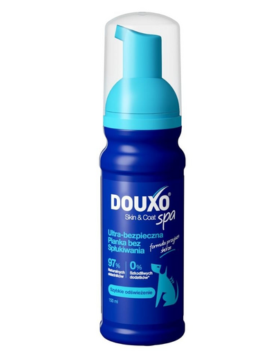 DOUXO Skin & Coat Spa Quick Refresh hab kutyáknak – Öblítésmentes ápoló mousse 150 ml