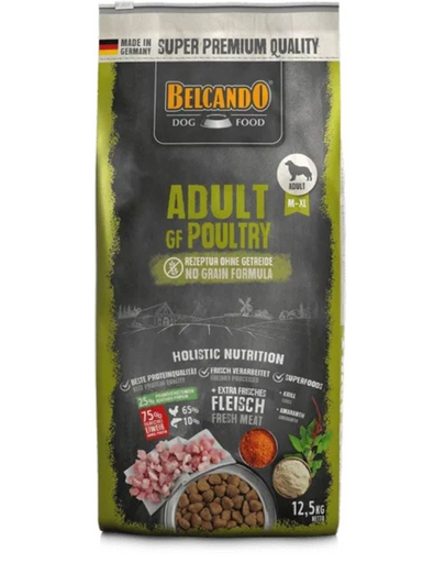 BELCANDO Grain Free Adult Poultry 22,5 kg gabonamentes táplálék közepes és nagy testű kutyák számára