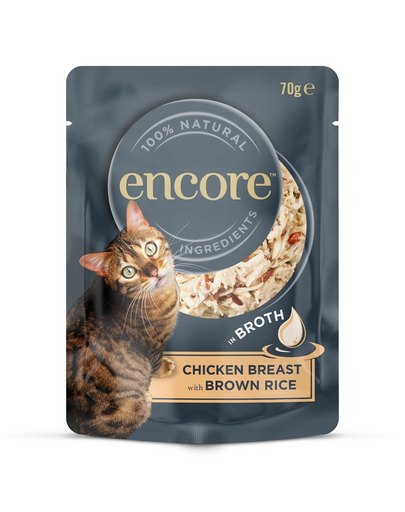 ENCORE Cat Chicken Breast with Brown Rice in Broth csirke barna rizzsel húslevesben 70 g