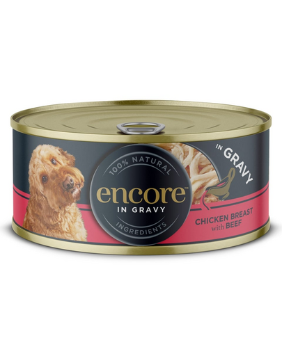 ENCORE Dog Chicken Breast with Beef in Gravy csirke mell marhahússal szószban 156 g