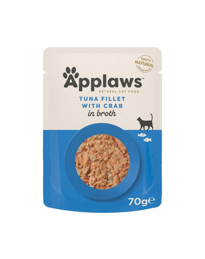 APPLAWS Cat Adult Pouch Tuna with Crab in Broth tonhalfilé rákkal levesben 70 g