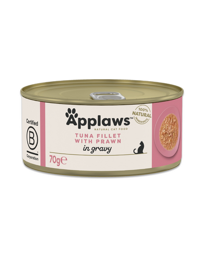 APPLAWS Cat Adult Tuna with Prawn in Gravy tonhalfilé garnélarákkal, mártásban 70 g