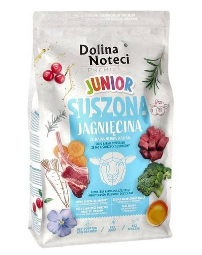 DOLINA NOTECI Premium Junior Bárányhús száraztáp kutyáknak 4 kg