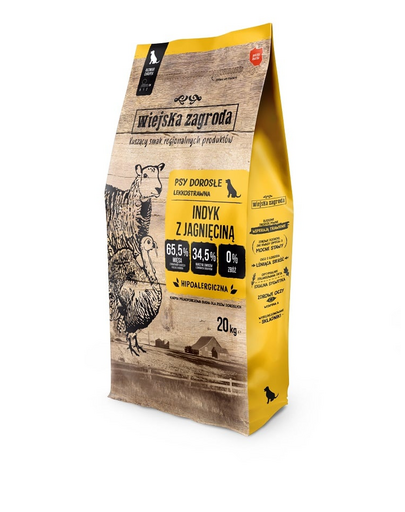 Indyk z jagnięciną chrupki M 20kg