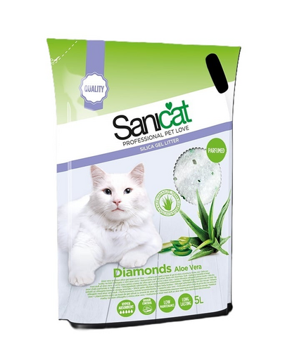 SANICAT Diamonds Aloe Vera 5 l nedvszívó macskaalom