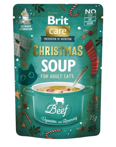 BRIT Care Cat Christmas Soup Beef 75g marhahúsos és zöldséges leves macskáknak
