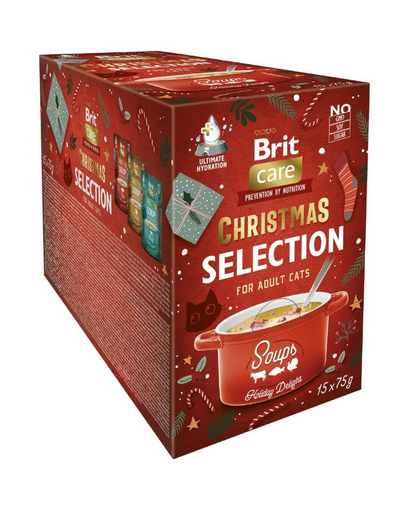 BRIT Care Cat Christmas Soup Multipack 15x75g karácsonyi levescsomag macskáknak