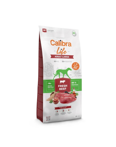 CALIBRA Dog Life Adult Large Fresh Beef 12 kg marhahússal nagytestű kutyáknak