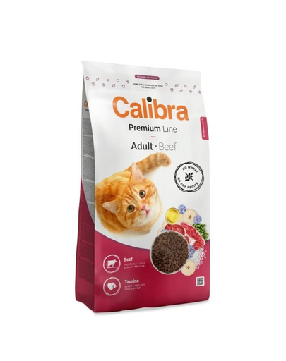 CALIBRA Cat Premium Adult Beef 10 kg marhahússal készült macskaeledel