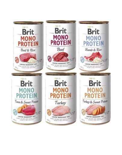 BRIT Mono Protein Mix smaków 400 g monoproteinowa karma dla psów