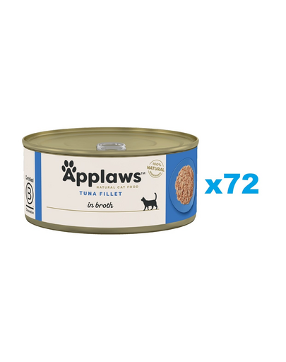 APPLAWS Cat Adult Tuna Fillet in Broth filet z tuńczyka w bulionie 72x70 g