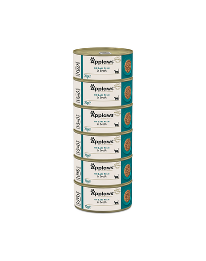 APPLAWS Cat Adult Ocean Fish in Broth ryba oceaniczna w bulionie 6x70 g