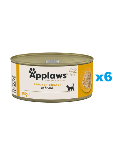 APPLAWS Cat Adult Chicken Breast in Broth pierś z kurczaka w bulionie 6x156g