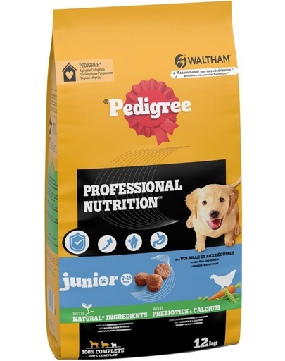 PEDIGREE Professional Nutrition Junior csirkével és zöldségekkel 12 kg közepes és nagytestű kölyökkutyák számára