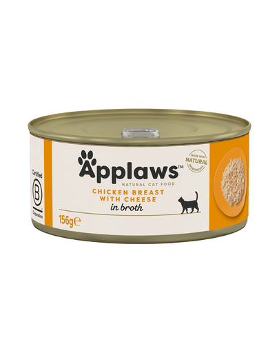 APPLAWS Cat Adult Chicken Breast with Cheese in Broth pierś z kurczaka z serem w bulionie 156 g