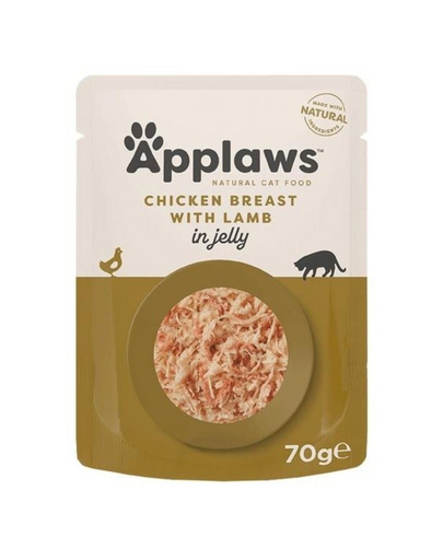 APPLAWS Cat Adult Pouch Chicken Breast with Lamb in Jelly kurczak z jagnięciną w galaretce 70 g