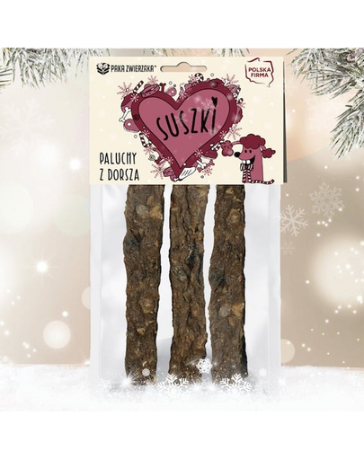 PAKA ZWIERZAKA Karácsonyi szárított tőkehalcsíkok 60g