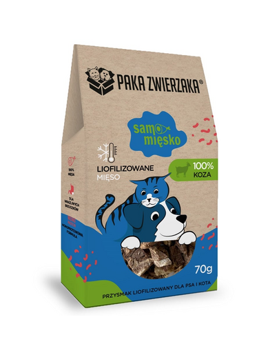Samo mięsko Kozina liofilizowane mięso dla psa i kota 70 g