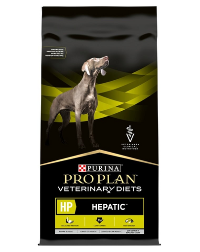 PURINA PRO PLAN Veterinary Diets Canine HP Hepatic 12 kg májbetegséggel küzdő kutyák számára