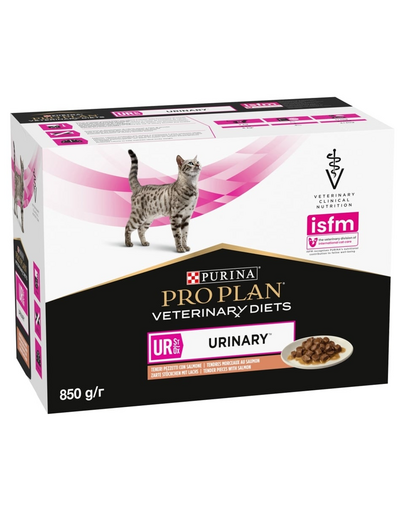 PRO PLAN Veterinary Diets Feline UR St/Ox Urinary Salmon 10x85 g