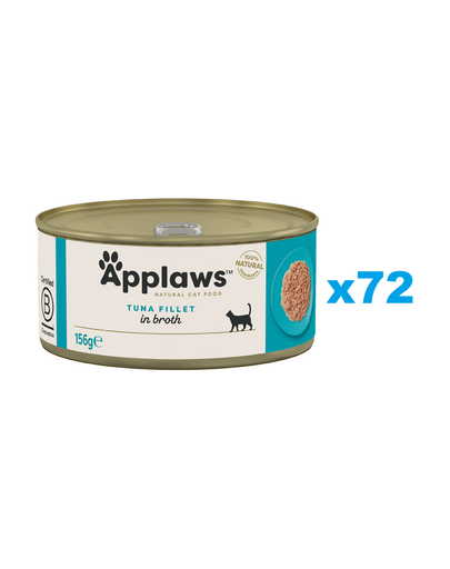 APPLAWS Cat Adult Tuna Fillet in Broth filet z tuńczyka w bulionie 72x156 g