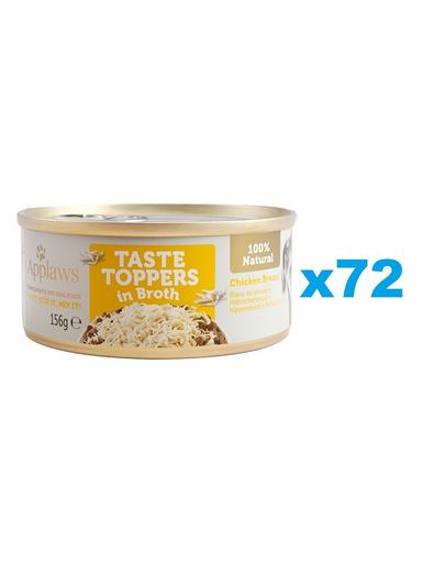 APPLAWS Taste Toppers Pierś z kurczaka w bulionie 72x156 g