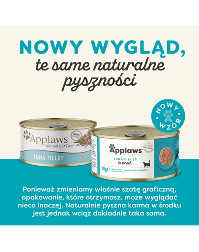 APPLAWS Cat Adult in Broth puszka w bulionie 70 g dla dorosłych kotów