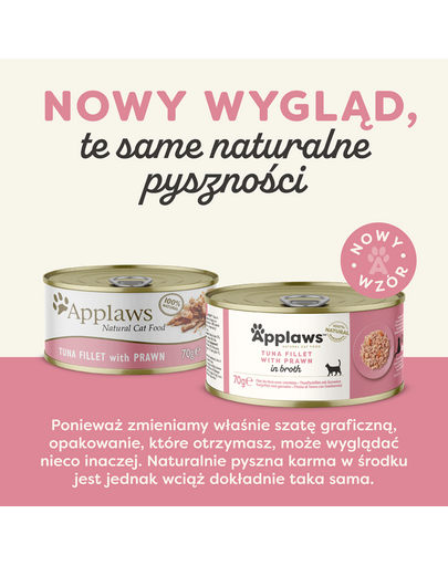 APPLAWS Cat Adult in Broth puszka w bulionie 70 g dla dorosłych kotów